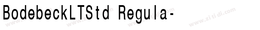 BodebeckLTStd Regula字体转换 BodebeckLTStd Regula字体转换